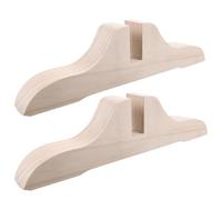 Housoutil Supports de Séparation de Pièce en Bois 2 Pièces Pieds Fixes pour Paravent Pliable Chambre et Espace Détente