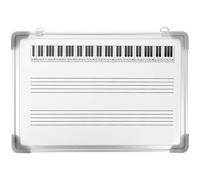 Housoutil Tableau Blanc Effaçable à Sec Double Portée Musicale, Format 30X40 CM, Surface Lisse sans Trace, Outil Pédagogique pour Écoles et Cours de Solfège