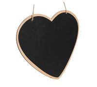 Housoutil Tableau Bois Double Face pour DIY Panneau Suspendu Forme de Cœur Décoration et Étiquettes Pratiques pour Événements Fêtes et Restaurants