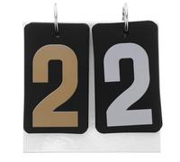 Housoutil Tableau D'affichage Portable Multisports en PVC Robuste, Mini Marqueur Score pour Football, Basketball, Volleyball et Tennis de Table, Dispositif de Notation Compact et Léger