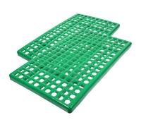 Housoutil Tapis antidérapants pour Cages d'animaux en Plastique, 2 pièces avec Ventilation et Design Anti-Fuite, Parfaits pour élevage de Lapins et Petits Animaux