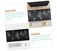 Housoutil Tapis de Souris Carte Monde Surface Antidérapante Imperméable et à Usure Tapis Gaming Confortable pour Bureau et Jeux