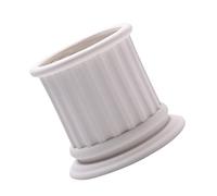 Housoutil Tasse à Bougie Parfumée Statue De Colonne Grecque Pot Récipients Avec Couvercles Se Tenir Debout Contenants De Bougies Romain Arôme Blanche Bureau Miniature Statuette Céramique