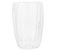Housoutil Tasse à Double Paroi en Verre Transparent 450 Ml Gobelet Réutilisable pour Café Jus et Thé au Lait Tasse Empilable pour Boissons Chaudes et Froides pour Usage Quotidien et