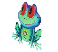 Housoutil Tenture Murale Grenouille Statue de Grenouille décor extérieur de Grenouilles de Jardin décorations de Classe Grenouille décor de Salle de Bain Grenouille Le Fer Vert