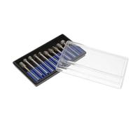 Housoutil Tête de Meulage Diamantée pour Outils Électriques Pointe Montée pour Polissage et Gravure sur Matériaux Durs Adaptée Aux Perceuses Professionnelles Couleur Couleur Aléatoire