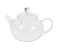 Housoutil Théière en Verre Borosilicaté Transparente 200 Ml Filtre Intégré Petite Bouilloire Résistante Haute Température pour Infusion Thé en Vrac à Domicile
