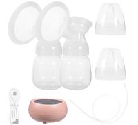 Housoutil Tire-lait Électrique Automatique Double, Silencieux, 1200 Mah | Silicone et Pp, Design Détachable Échelle, pour Jeunes Mamans, Nuit et Camping