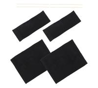 Housoutil Tissu de Rechange pour Chaise Pliante en Toile Noir, 2 Ensembles