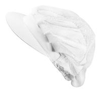 Housoutil Toque de Chef en Coton Blanc Respirante Unisexe Taille Unique Élastique Cuisine Professionnelle Restaurant Service Alimentaire Confortable et Légère 1 Pièce