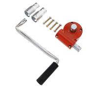 Housoutil Treuil Manuel à Manivelle en Métal Rouge Système D’Enroulement de Film pour Serrage Kit 4 Pièces Robuste et Réglable Équipement Agricole pour Jardin et Horticulture