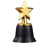 Housoutil Trophée Plastique Trophées des Vainqueurs Petit Trophée Étoile Or Facile à Transporter pour Événements et Remise des Prix
