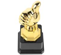 Housoutil Trophée Pouce Levé en Plastique Léger pour Récompense des Travailleurs Modèle Décoratif Effet Lumineux Trophée de Compétition pour Garçon et Filles pour Football et Danse Socle