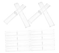 Housoutil Trousse à Stylos Transparente 50pcs Boîte De Rangement Rectangulaire pour Papeterie Étui Vide Transparent Conteneur à Stylos pour Anniversaire Et Événements pour Étudiants Et