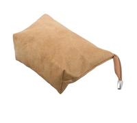 Housoutil Trousse de Maquillage Étanche en Papier Technique Pochette de Voyage Multifonction Fermeture Éclair et Poignée Grosse Capacité Paquet de Rangement Cosmétique Couleur Naturelle