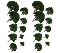 Housoutil Turf 1:43 Trace N Arbres 20 pièces Paysage Paysage Arbres Mélange Arbre Jaune Paysage Disposition Accessoires pour Paysage Bricolage Ornement de Jardin 3 cm-8 cm Woodland Scenics Arbres fins