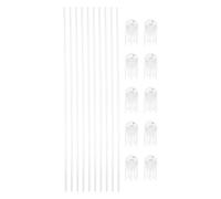 Housoutil Tuteur pour Plantes en Acrylique Solide Clips pour Orchidées, Support Stable et Flexible, pour Plantes Grimpantes et Jardinage Facile