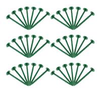 Housoutil Tuteurs de Jardin 150 Pièces en Plastique Vert 20 CM pour Fixation de Toile de Jardin et Paillage Utilisation Extérieure et Verger