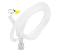 Housoutil Tuyau de Vidange Flexible Raccord Ondulé en Pvc Blanc pour Climatiseur Tube D'évacuation Portable Longueur 2 Mètres pour Usage Domestique