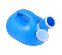 Housoutil Urinoir Portable 3000 Ml pour Hommes Bleu Lisse Flacon Réutilisable et Couvercle Étanche pour Camping et Soins à Domicile