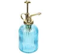 Housoutil Vaporisateur pour Plantes en Verre 350 Ml Flacon Pulvérisateur Vintage Bleu Tête Dorée Arrosoir Petit Format pour Jardin Intérieur et Extérieur Pulvérisateur Décoratif pour