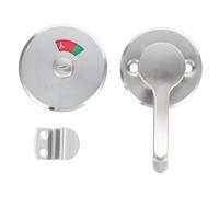 Housoutil Verrou Indicateur de Porte Acier Inoxydable Résistant à Usure Verrou sans Clé avec Installation Rapide pour Toilettes Publiques et Bureaux