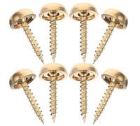 Housoutil Vis à Bois Décoratives Capuchons Cache-Vis Lot de 8 Pièces en Laiton 8 X 13 MM Installation Facile pour Meubles et Miroirs