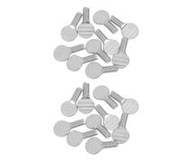 Housoutil Vis INOX Filetée pour Fourchette Rôtisserie, Kit 10 Paires de Boutons à Vis Moletées Universels, Accessoires pour Friteuse Air et Barbecue, Résistance Haute Température, Fixation