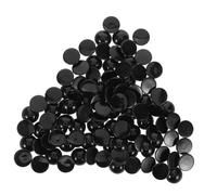Housoutil Yeux Cabochons Noirs Plats 16 Mm pour Poupées en Peluche Et Scrapbooking, 200 Pièces, Accessoires Créatifs pour Loisirs Manuels, Fixation Stable, pour Projets DIY Et Réparation Peluches