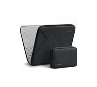 Housse 13 Pouces Antichoc Compatible avec MacBook Air/Pro M4/M3/M2/M1, Surface Pro, Rigide EVA - Noir