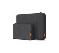Inateck Housse 14" 360° – Compatible MacBook Air 15.3 M3/M2, Chromebook, MateBook D14 – Noir Gris