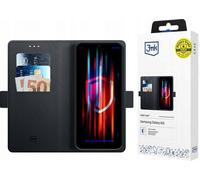 3mk Étui clapet pour Samsung Galaxy A16 – Porte-carte et support vidéo – Noir