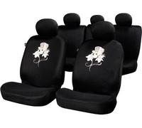 Housse 5 Places - Rose And Skull - Noir