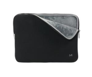Housse à Mémoire de Forme pour Ordinateur 12.5-14 , Pochette Protection PC/Notebook Compatible MacBook Air/Pro 13.3 , Intérieur Doux, Noir/Gris