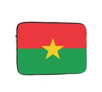 Housse à motif drapeau du Burkina Faso pour ordinateur portable de 10", idéale pour les trajets et les voyages.