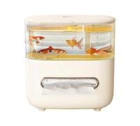 Housse à mouchoirs - Boîte à mouchoirs pour espaces modernes, design de support avec style aquarium, affichage des points de vente, fonction d'ouverture facile, outil de rangement, accessoire pour