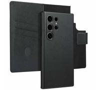 Accezz Étui portefeuille 2-en-1 pour Samsung Galaxy S24 Ultra – Cuir avec MagSafe – Onyx Black