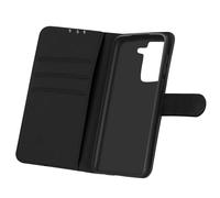 Housse à rabat avec porte-monnaie pour Samsung Galaxy S21, fermeture magnétique - Noir