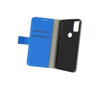 Housse Alcatel 3X 2020 Aspect Grainé Folio Stand Vidéo Bleu