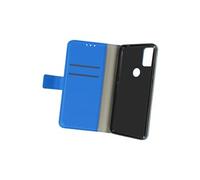 Housse Alcatel 3X 2020 Aspect Grainé Folio Stand Vidéo Bleu