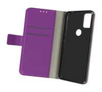 Housse Alcatel 3X 2020 Aspect Grainé Folio Stand Vidéo Violet