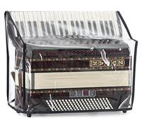 Housse Alpenklang pour Accordéon Basse 120 - Protection pour Accordéon - Compatible avec Accordéons à 120 Basses - Dimensions (LxPxH) : env. 52 x 23 x 40 cm - en PVC - Transparent