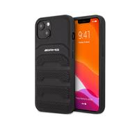 Housse AMG pour iPhone 13 Pro, noir - étui rigide en cuir