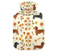 Housse amovible douce en polyester 95 % élasthanne 1 l 2 l pour l'hiver | Sac chauffe-mains en PVC résistant aux fuites pour soulager l'inconfort menstruel des chiens