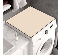 Housse Anti-dérapante pour Lave-Linge et sèche-Linge,Universelle Anti-Poussière Housse De Machine à Laver Tapis de machine à laver Pour Réfrigérateur et Lave-linge-Beige-30 * 40cm