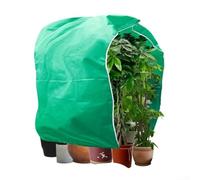 Housse anti-gel avec fermeture éclair réglable et cordon de serrage, offrant une protection hivernale efficace pour maintenir la santé des plantes pendant les mois froids (300 x 300 cm, vert)