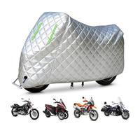 Housse Anti-grêle Moto pour Yamaha Xvs 1300 A, Robuste pour Le Stockage extérieur Housses complètes pour Moto pour la Neige, la Pluie et la poussière avec Trou de Serrure