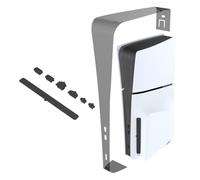Housse anti-poussière avec bouchons anti-poussière pour console PS5 Slim 8 en 1 PS5 Slim Dissipateur thermique Barrière anti-poussière pour PS5 Slim Disk et version numérique Accessoires de console de