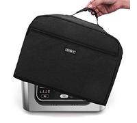 Housse Anti-poussière Compatible avec Barbecue Ninja Foodi (AG301, AG302, AG400) et Accessoires, Housse de friteuse résistante à l'eau avec 6 Poches de Rangement, Noir