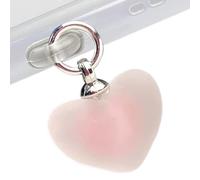 Housse anti-poussière de type C - Port de chargeur de téléphone - Prise anti-poussière de type C en forme de cœur pour ordinateur, casque, tablette, chargeur de téléphone portable